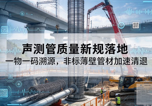 西林声测管质量新规落地，一物一码溯源，非标薄壁管材加速清退